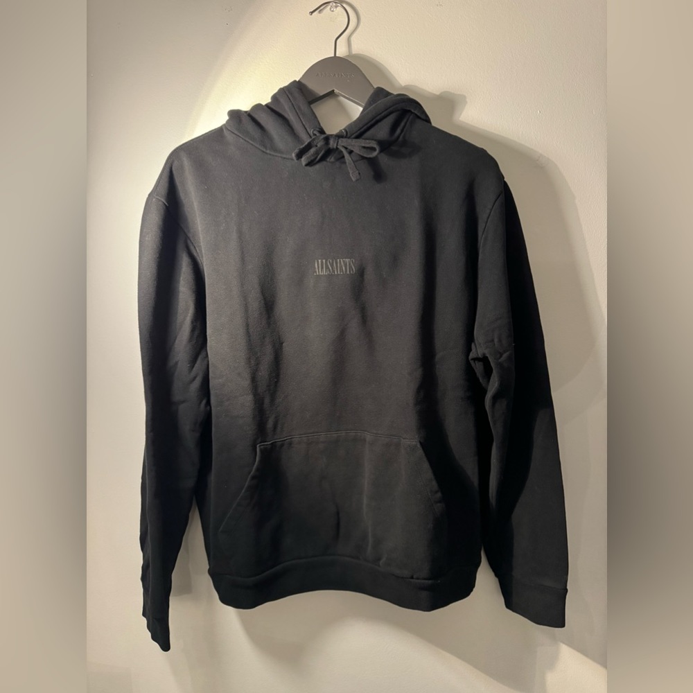 AllSaints Black Hoodie Logo
